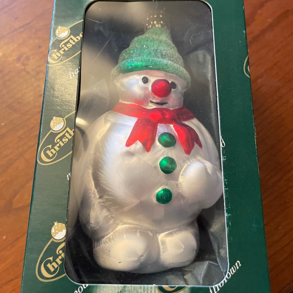 Christborn Snowman Christmas Ornament